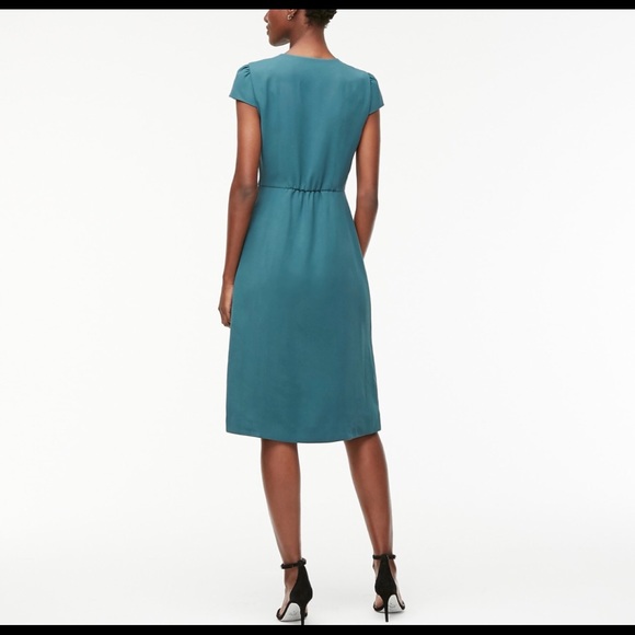 J. Crew Dresses Jcrew Tall Buttonfront Capsleeve Midi Dress 8 T